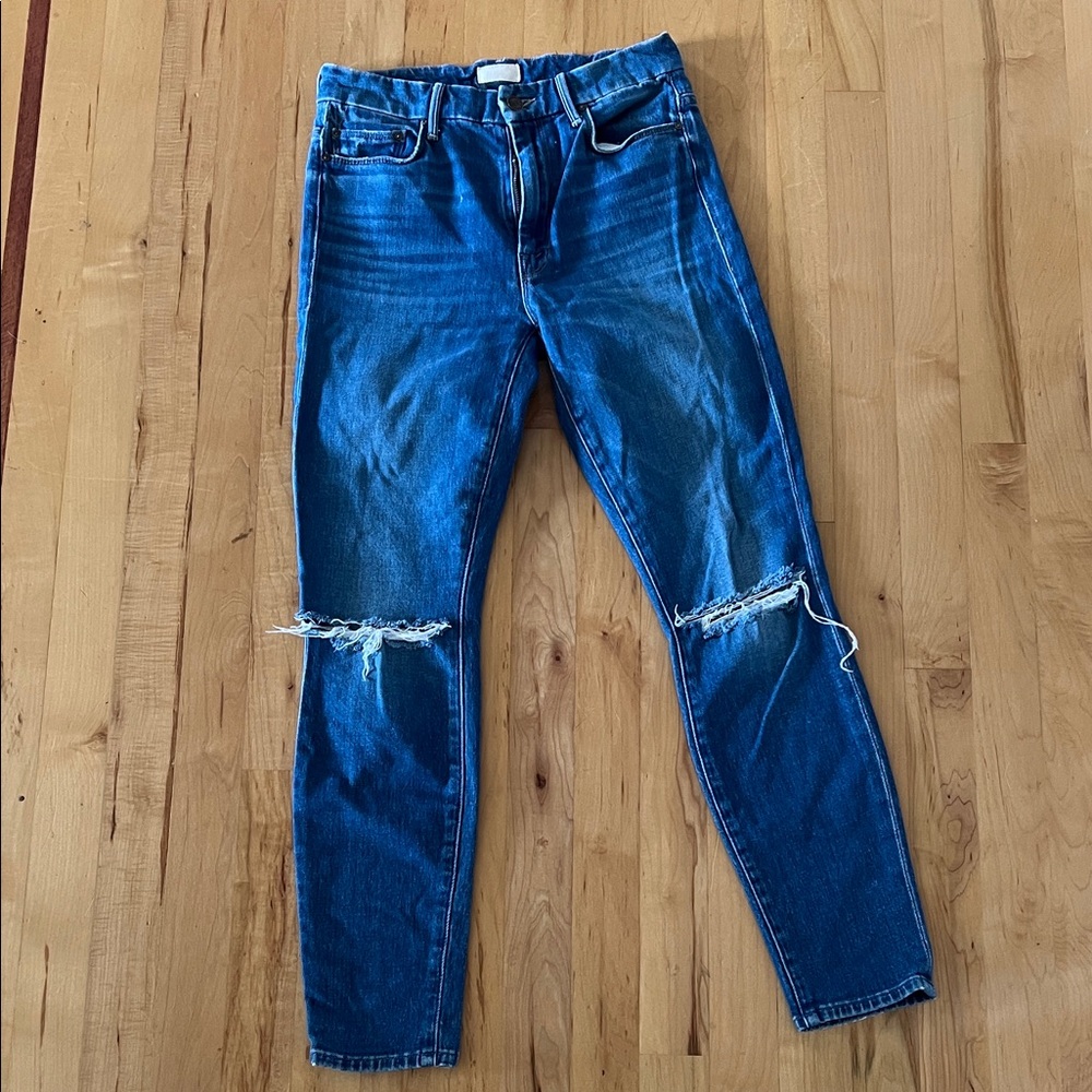MOTHER Women's Skinny Jeans in Blue